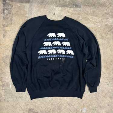 Hanes Vintage 90s Lake Tahoe Sweatshirt - image 1