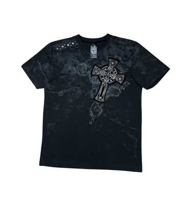 Streetwear Rawblue T-Shirt Chrome Hearts Style Log