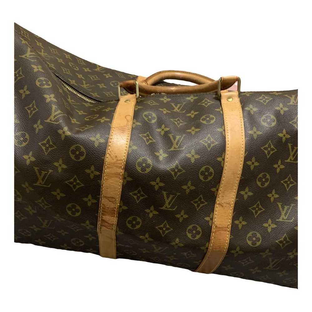 Louis Vuitton Keepall leather travel bag - image 1