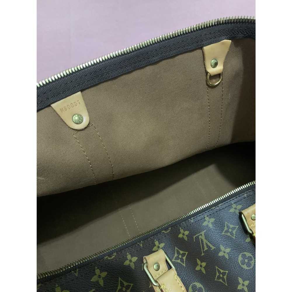 Louis Vuitton Keepall leather travel bag - image 8