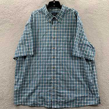 Vintage Premium Quality Women's XXL Plaid Button … - image 1