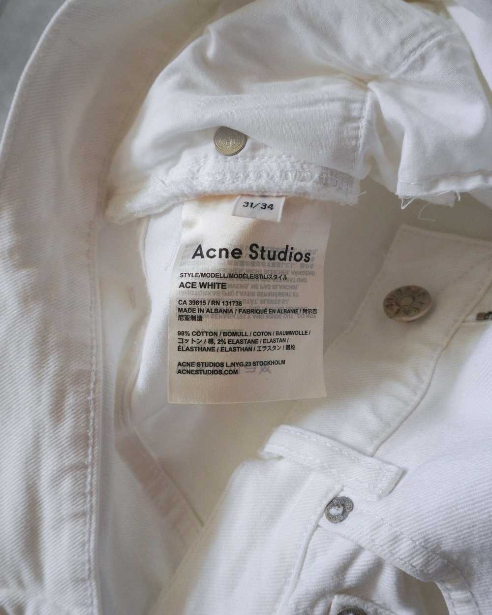 Acne Studios Acne studios ace white denim jeans p… - image 8