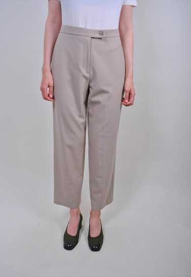 90s heigh waist formal trousers in beige - image 1