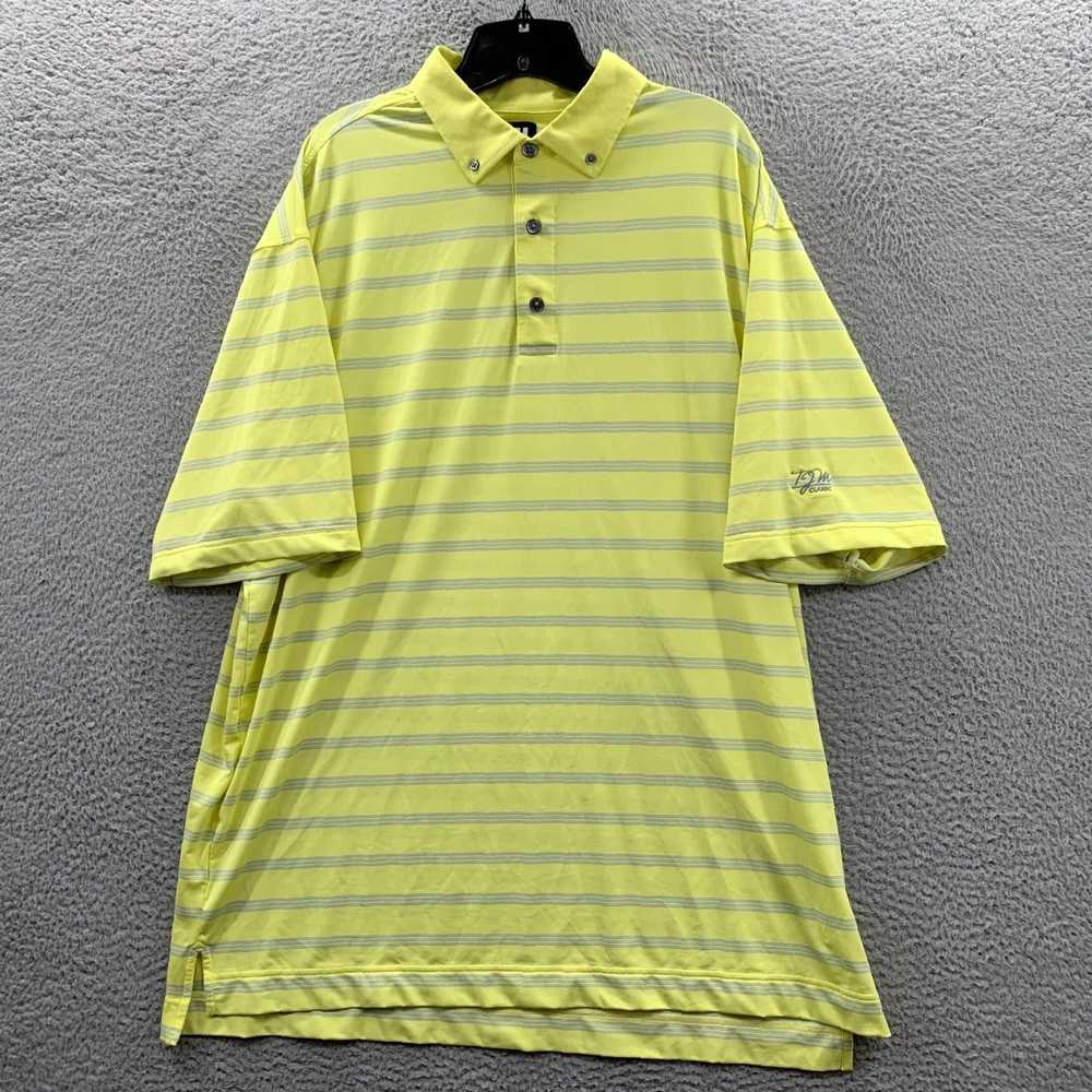 Footjoy Premium Mens XXL Stripe Pattern Yellow an… - image 1