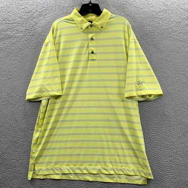 Footjoy Premium Mens XXL Stripe Pattern Yellow an… - image 1