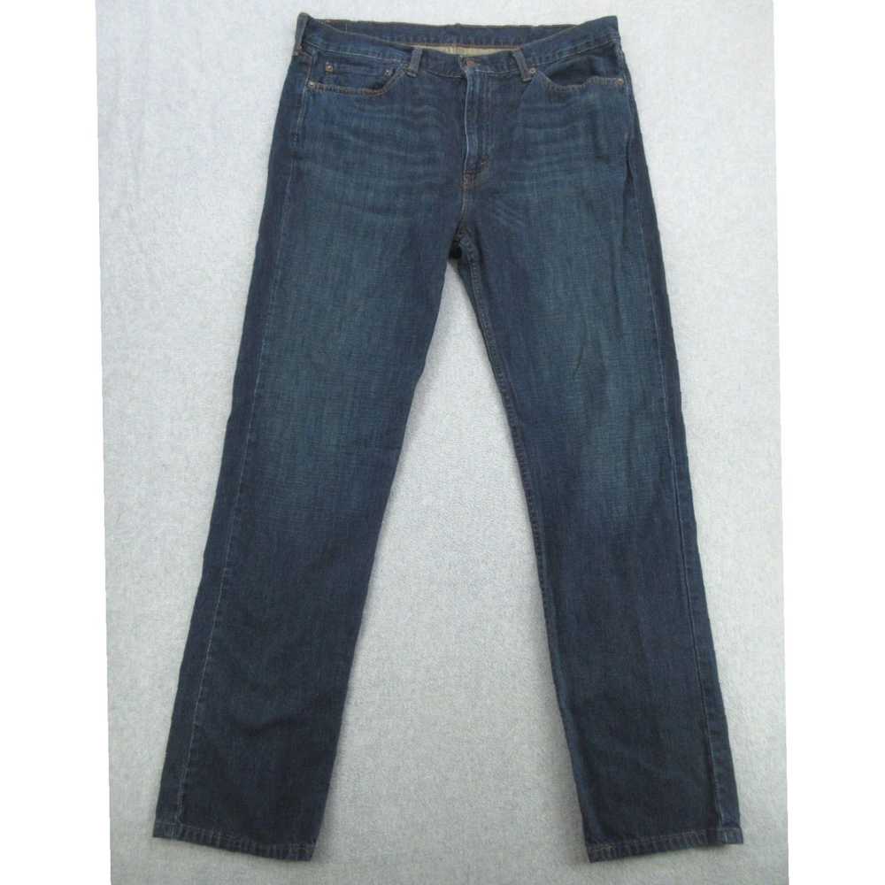 Levi's Mens Dark Wash Blue Denim Straight Fit 514… - image 1