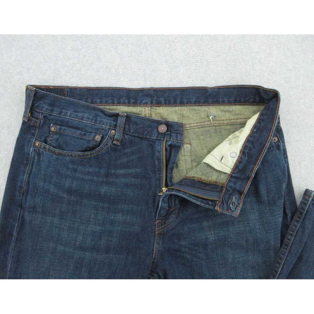 Levi's Mens Dark Wash Blue Denim Straight Fit 514… - image 4