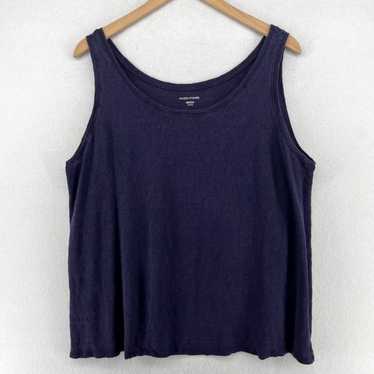 Eileen Fisher Soft Blue Organic Cotton Slub Jerse… - image 1