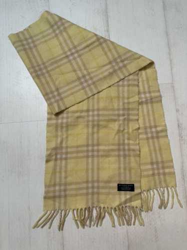 Burberry × Vintage Burberry yellow tartan wool sca