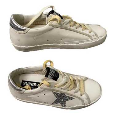 Golden Goose Superstar cloth trainers