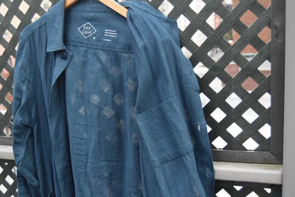 Alex Crane Alex Crane linen Kite Jacket chore coa… - image 5