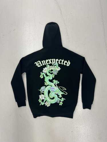 Designer Unexpected Love Dragon Black Hoodie with 