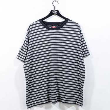 Art × Streetwear × Vintage Surf Skate Striped T-Sh