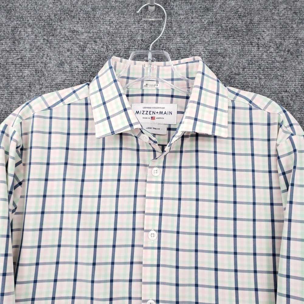 Mizzen+Main Mizzen Main Button Up Shirt Mens L La… - image 3