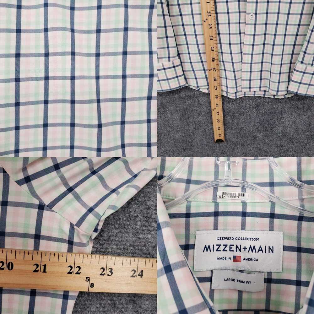 Mizzen+Main Mizzen Main Button Up Shirt Mens L La… - image 4