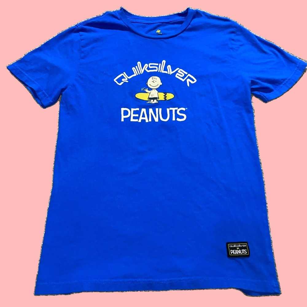 Quiksilver Charlie Brown Surfing Frenzy Graphic T… - image 1