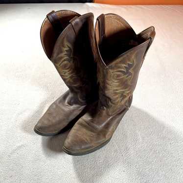 Justin Boots Western Ranch Cowboy Boots by Justin… - image 1