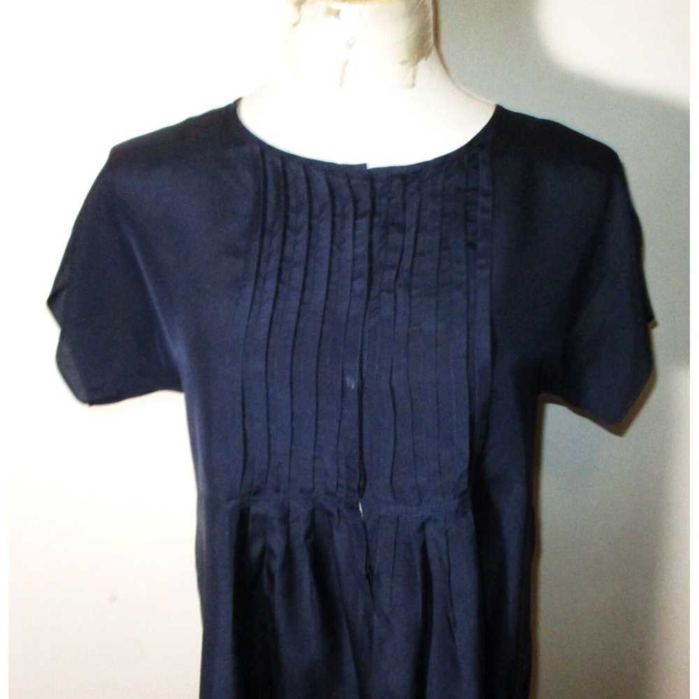 Vintage Blue Silk Calypso St Barth Elegant Women … - image 2