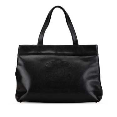 Black Chanel CC Caviar Tote