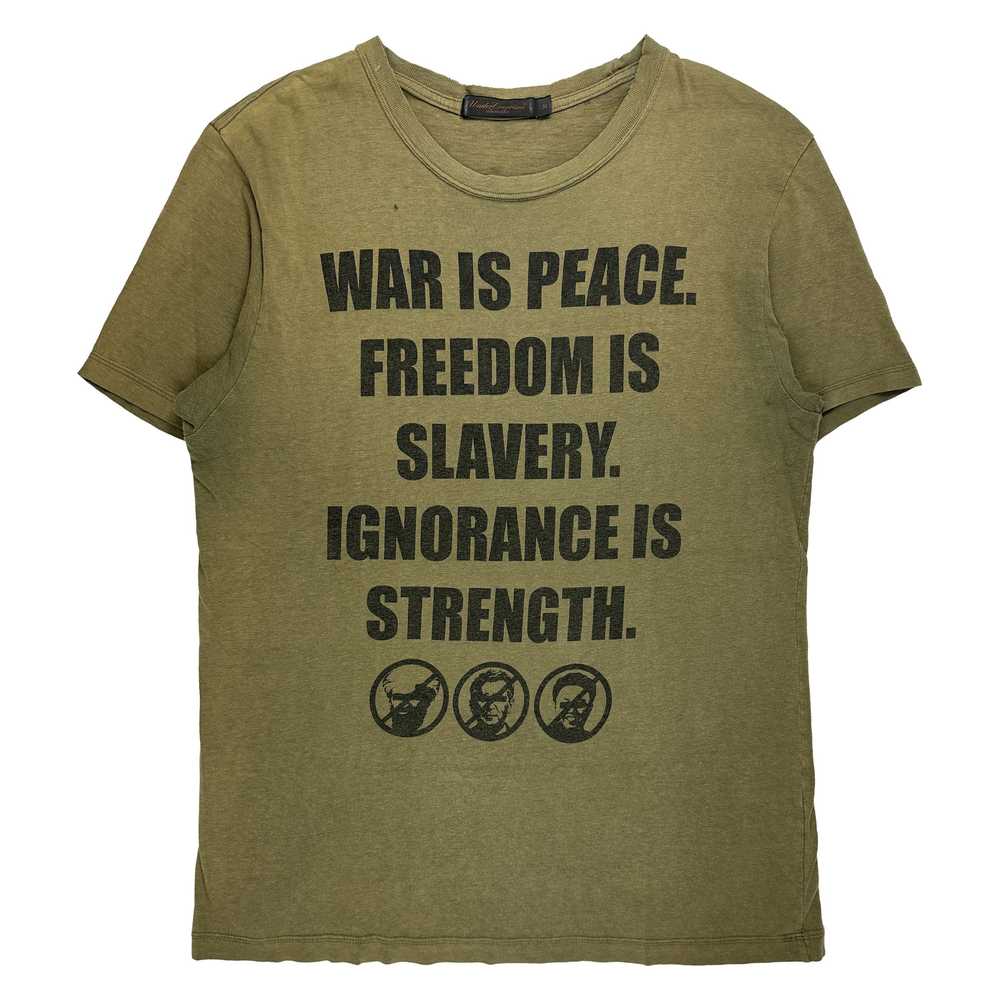 Undercover AW03 "War Is Peace" Tee - image 1