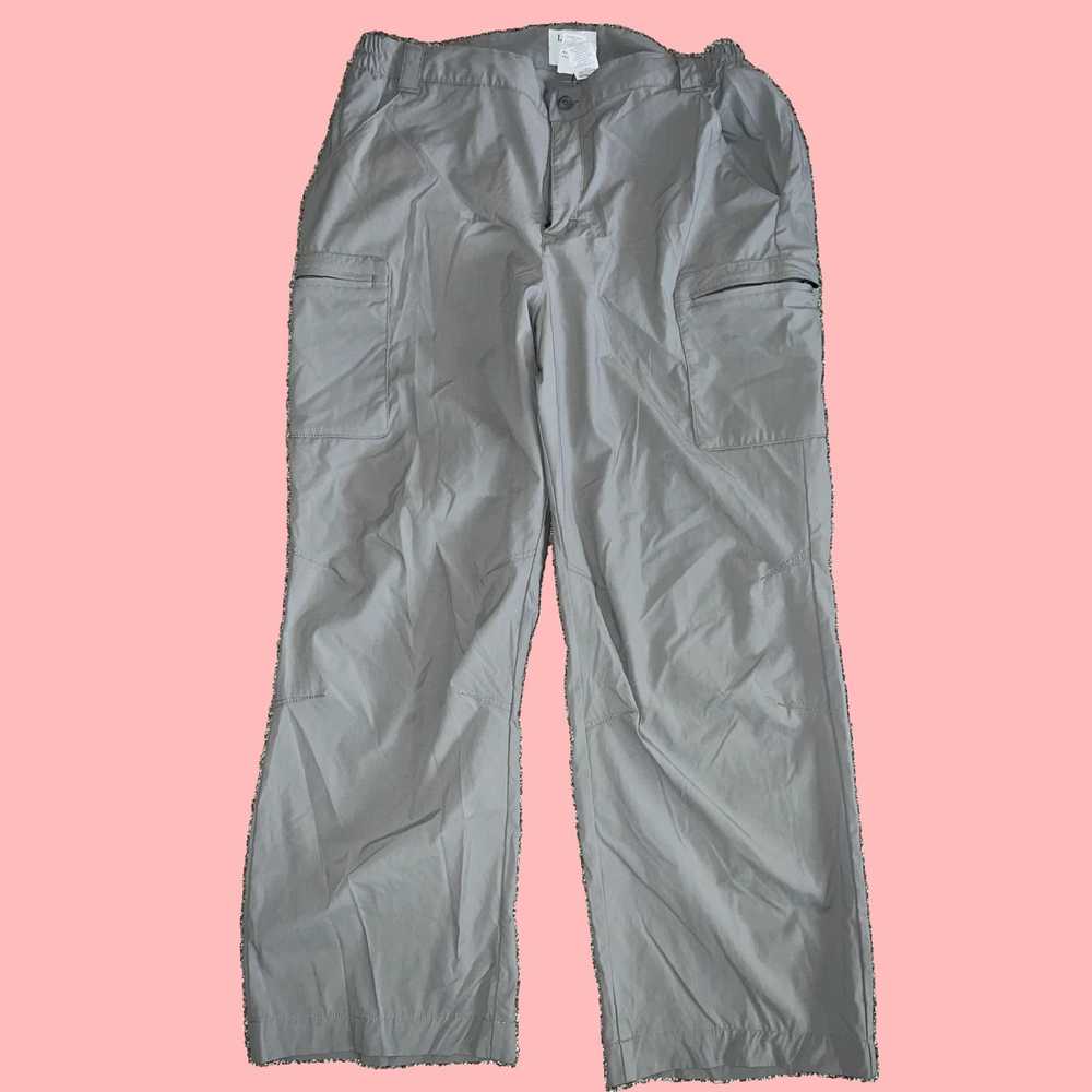 Vintage Men's Large Gray Hiking Nylon Pants from … - image 1