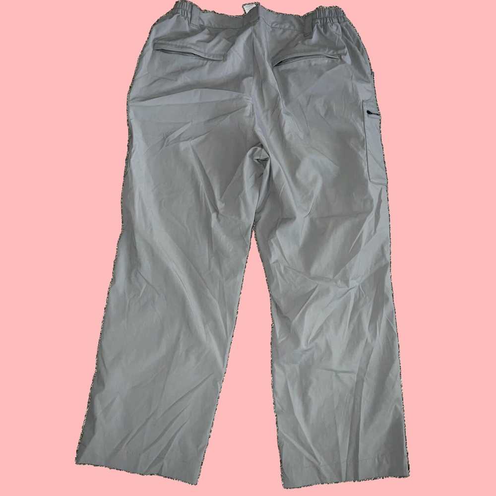 Vintage Men's Large Gray Hiking Nylon Pants from … - image 4