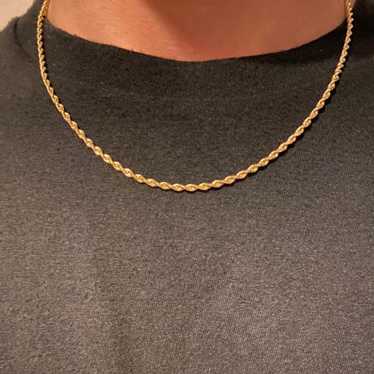 Gold Chain Gold Chain Solid 14k Gold Rope Chain 18