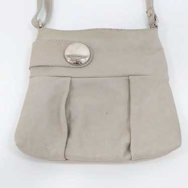 Vera Pelle Authentic Italian Leather Gray Beige S… - image 1