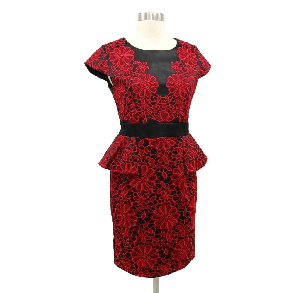 Karen Millen Karen Millen Black and Red Floral Em… - image 3