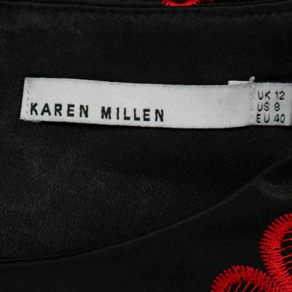 Karen Millen Karen Millen Black and Red Floral Em… - image 4