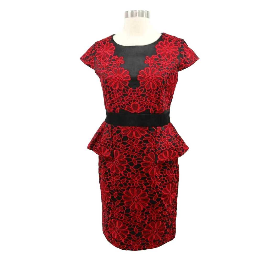 Karen Millen Karen Millen Black and Red Floral Em… - image 5