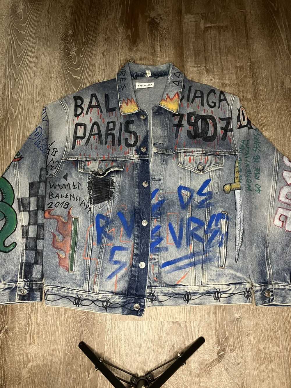 Balenciaga Balenciaga Paris Denim Jacket - image 3