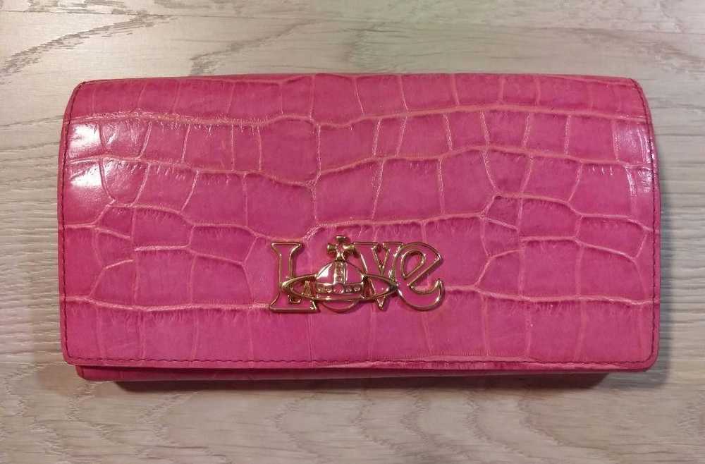 Vivienne Westwood LOVE Heart Crocodile Embossed Wallet