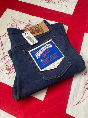 1980s Deadstock Sears Roebucks dark wash denim 33x