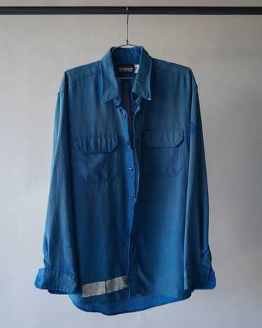 00's Faded Blue Work Shirt - XL - image 1