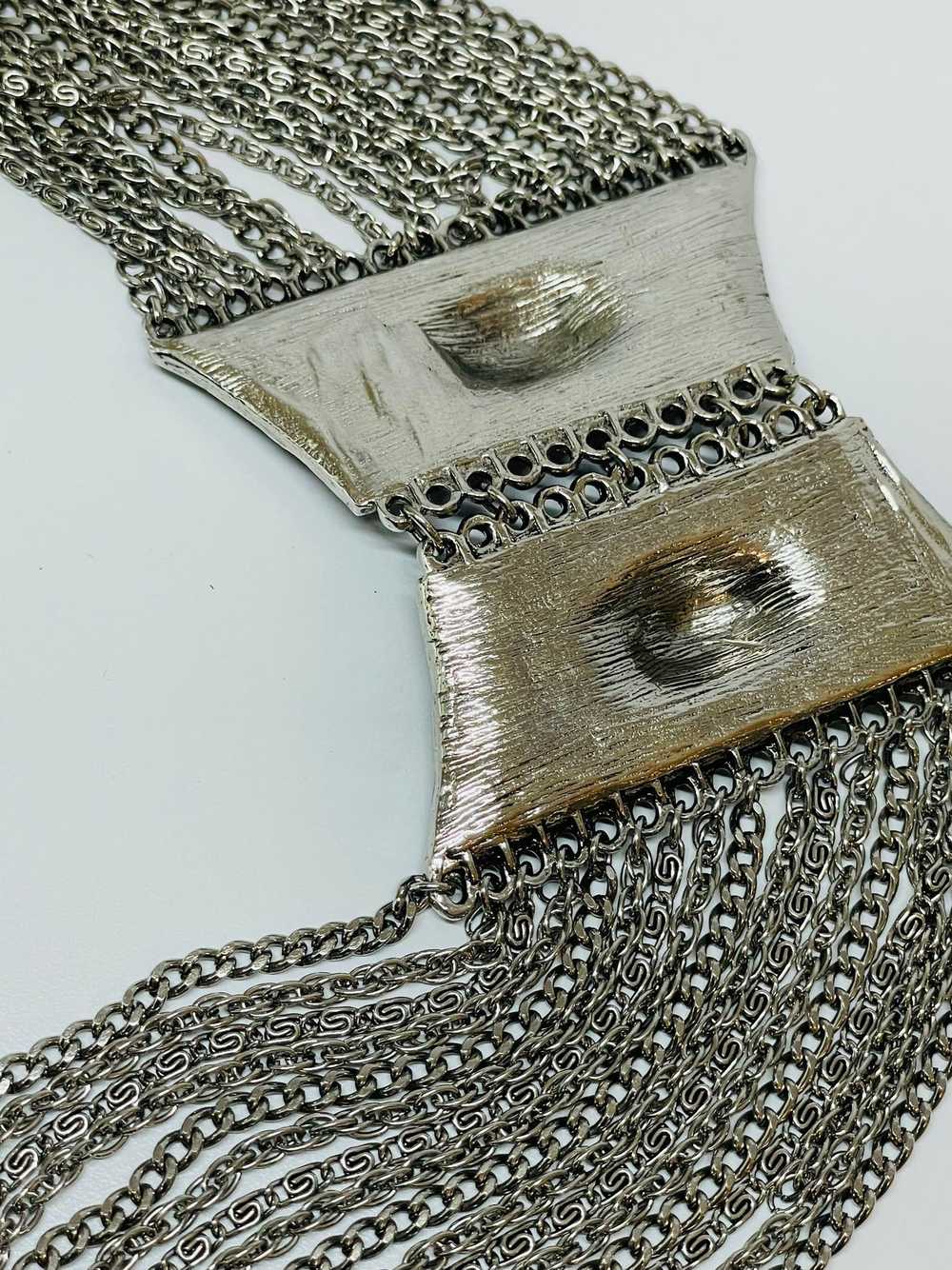 Silver Etruscan Fringe Necklace - image 8