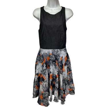 Eva Franco eva franco blue sleeveless floral dress