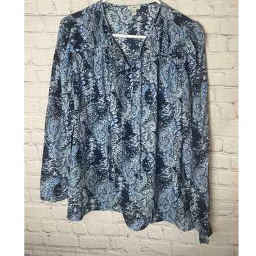 Joie Peasant Paisley Long Sleeve Blouse Womens Si… - image 1