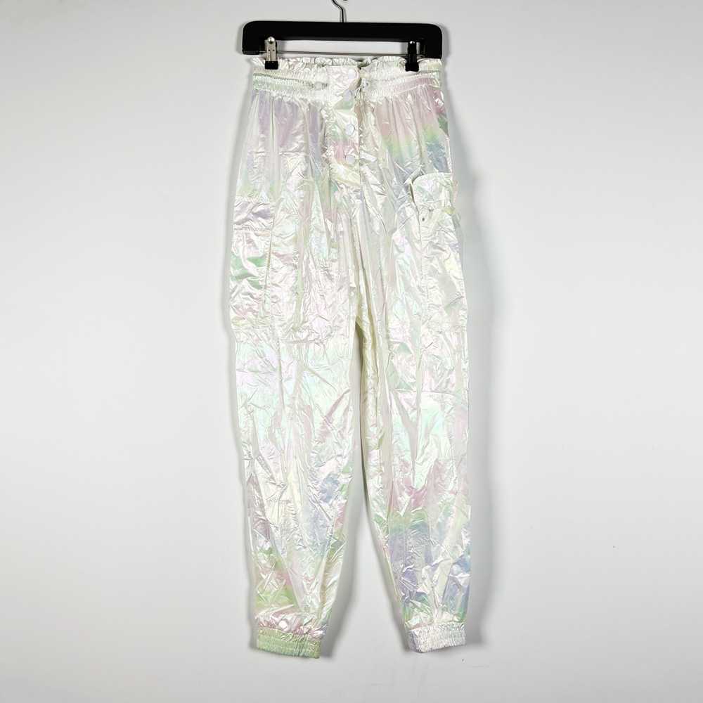 Zara Zara White Pearl Holographic Metallic High W… - image 1