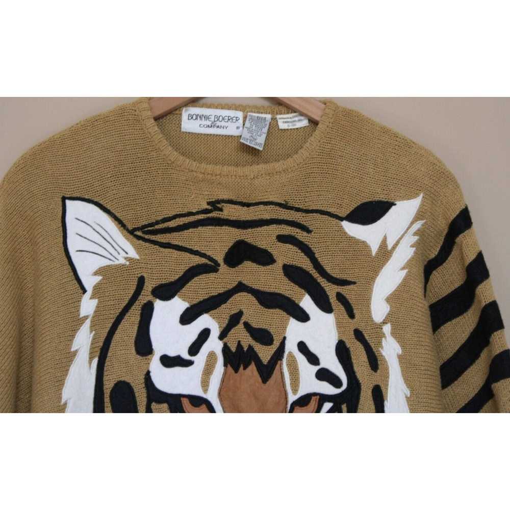 Vintage Vintage Bonnie Boerer Sweater Tan Tiger M… - image 3