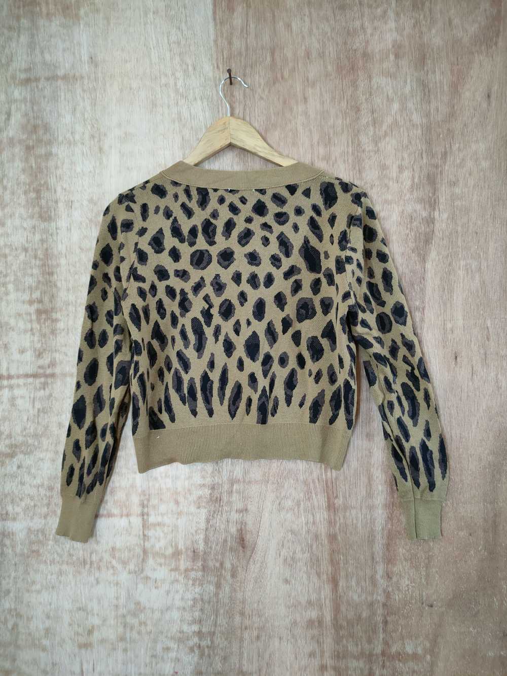 Cardigan × Japanese Brand DL Leopard cardigan jap… - image 6