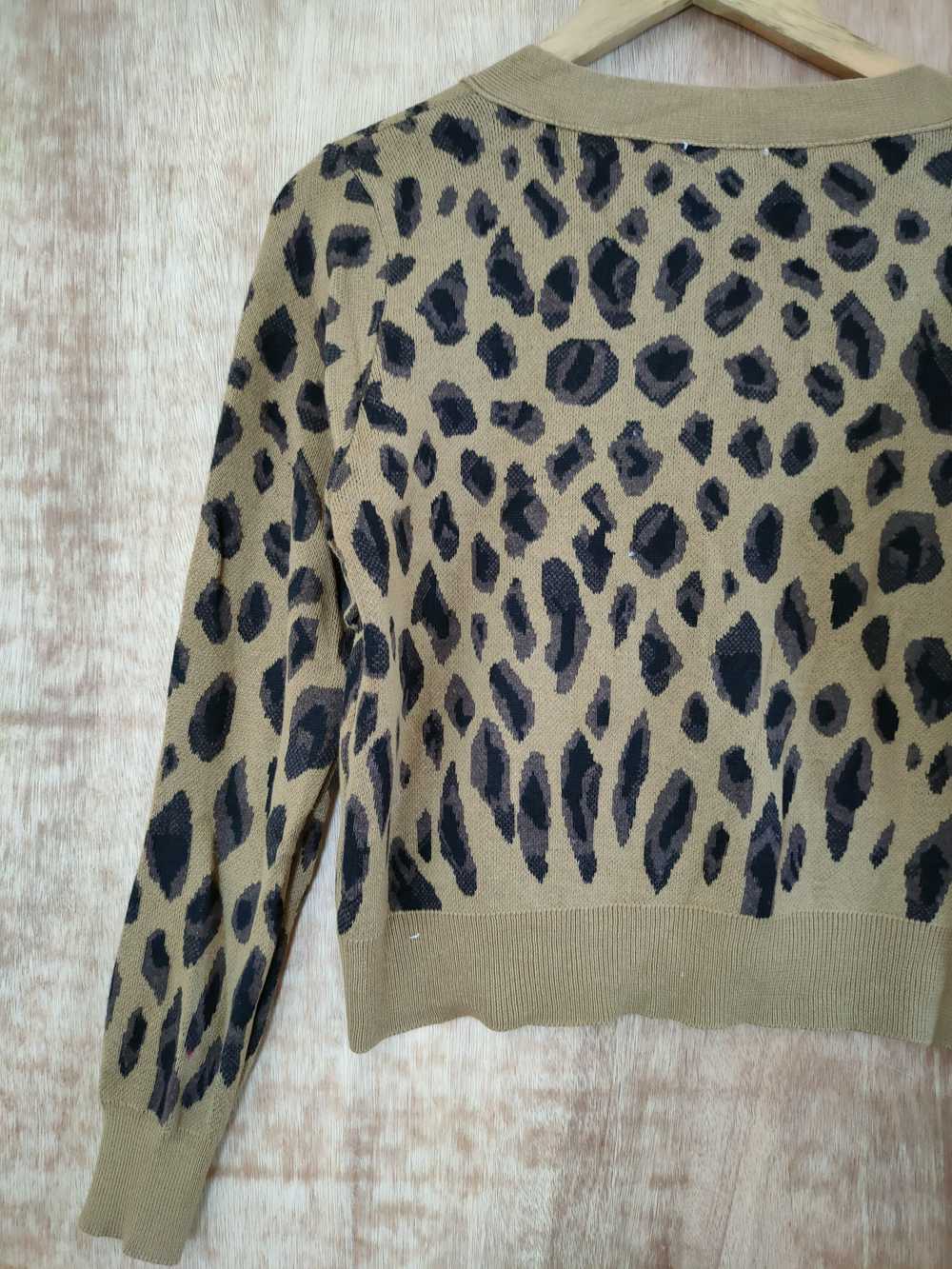 Cardigan × Japanese Brand DL Leopard cardigan jap… - image 7