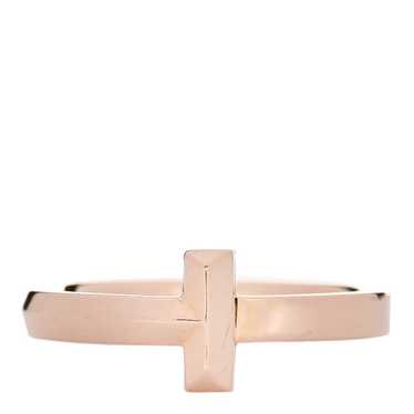 TIFFANY 18K Rose Gold T T1 Ring 51 5.75 - image 1