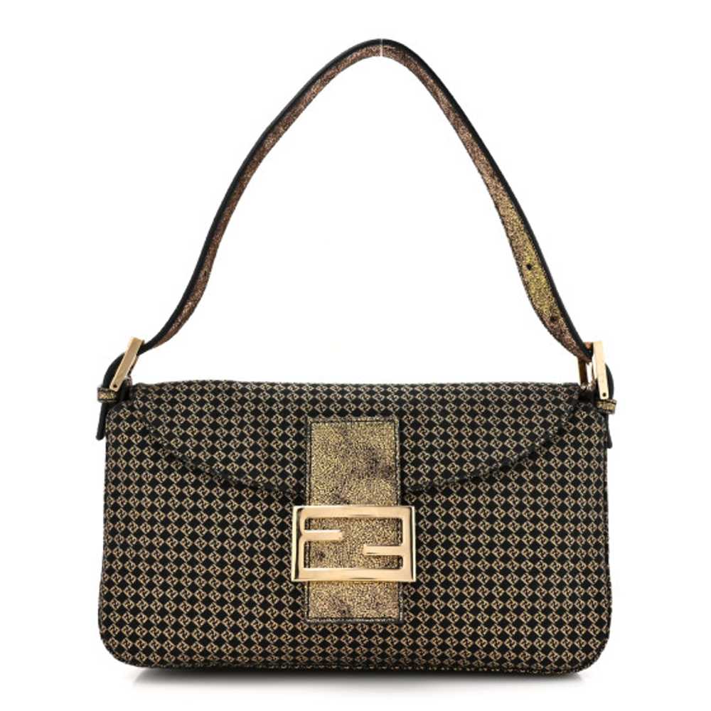 FENDI Micro Zucchino Baguette Black Gold - image 1