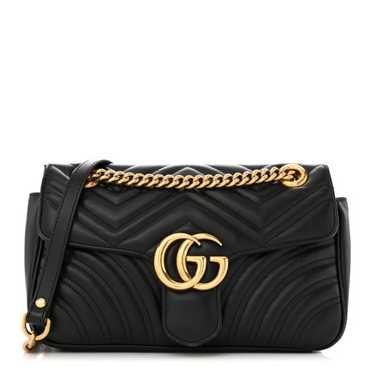 GUCCI Calfskin Matelasse Small GG Marmont Shoulde… - image 1