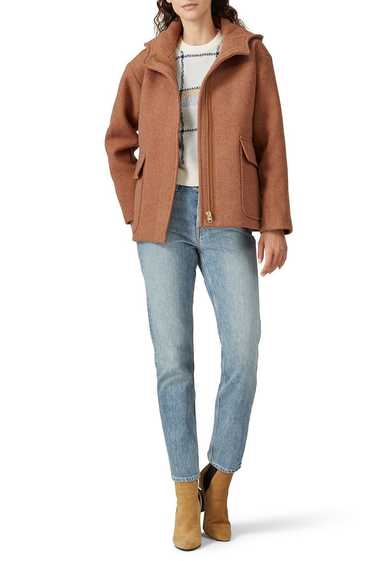 J.Crew Camel Sonia Stadium Jacket