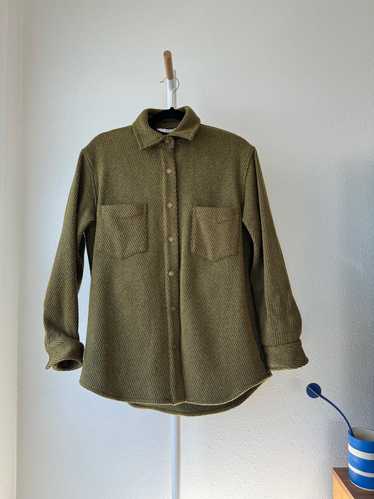 ANIAN Jericho wool overshirt shirt in patina (S) |