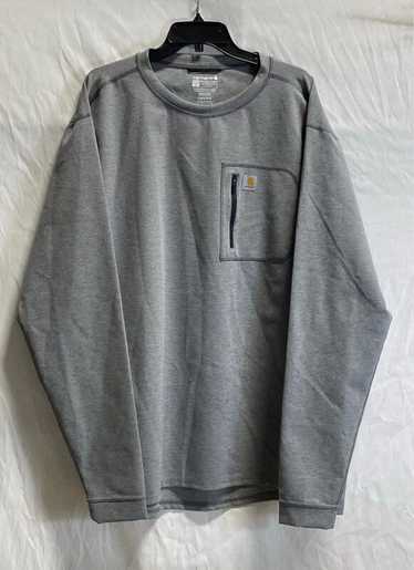 Carhartt Mens Gray Heather Long Sleeve Crew Neck T