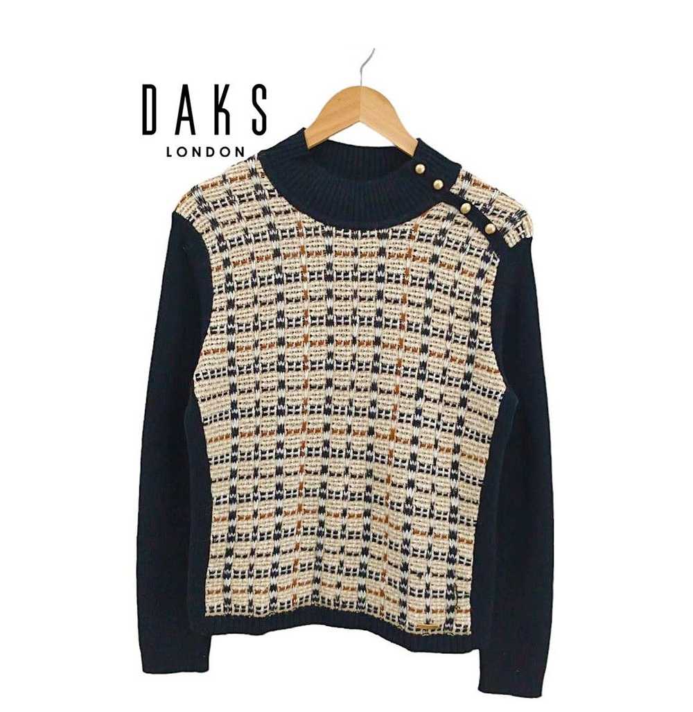 Daks London × Designer DAKS LONDON Knit Sweater - image 1