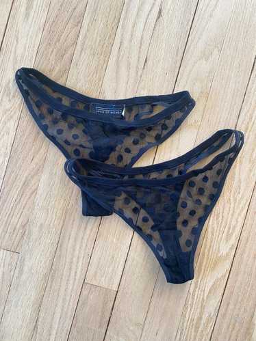 Land of Women Polka dot mesh thong (M) | Used,…